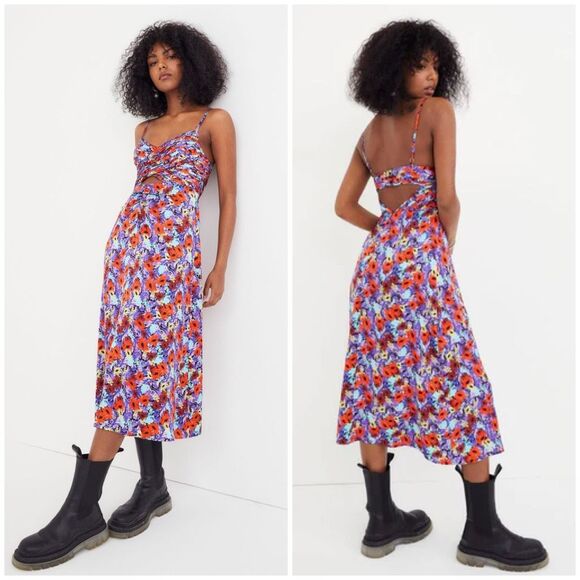 For Love & Lemons Chiara Midi Dress Size S - Picture 1 of 10